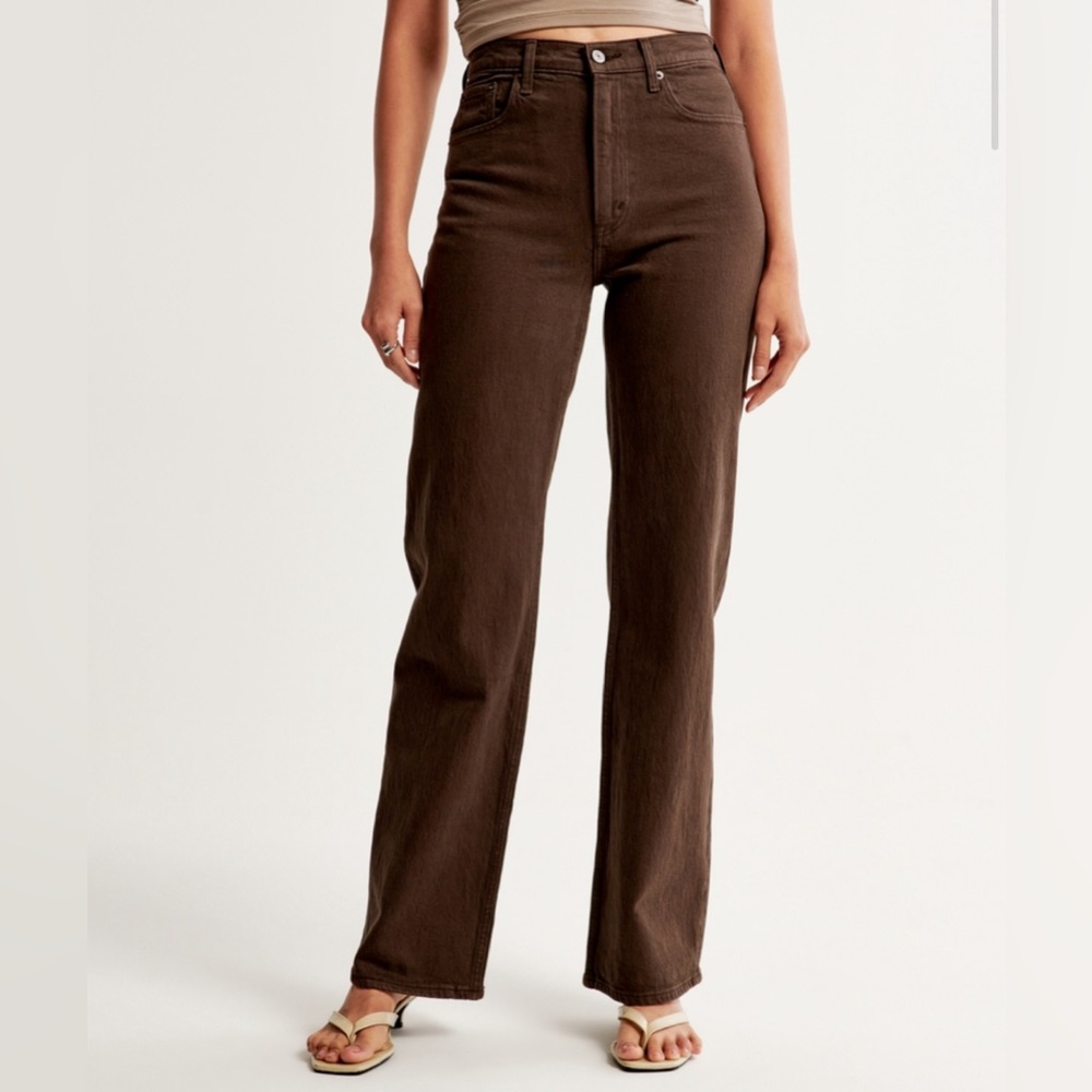 Abercrombie and fitch curve love high rise 90s relaxed jean